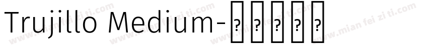 Trujillo Medium字体转换